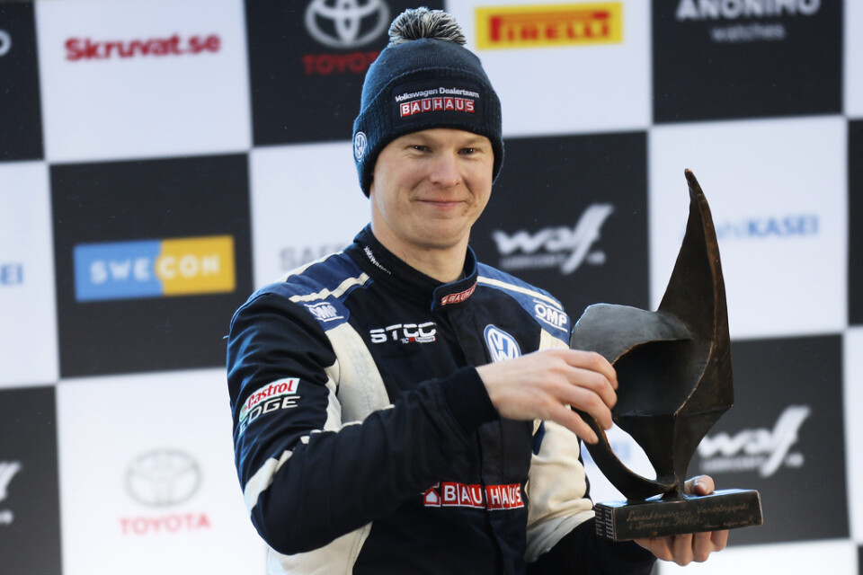 Johan Kristoffersson tog hem VM-titeln i rallycross för tredje gången. Arkivbild.