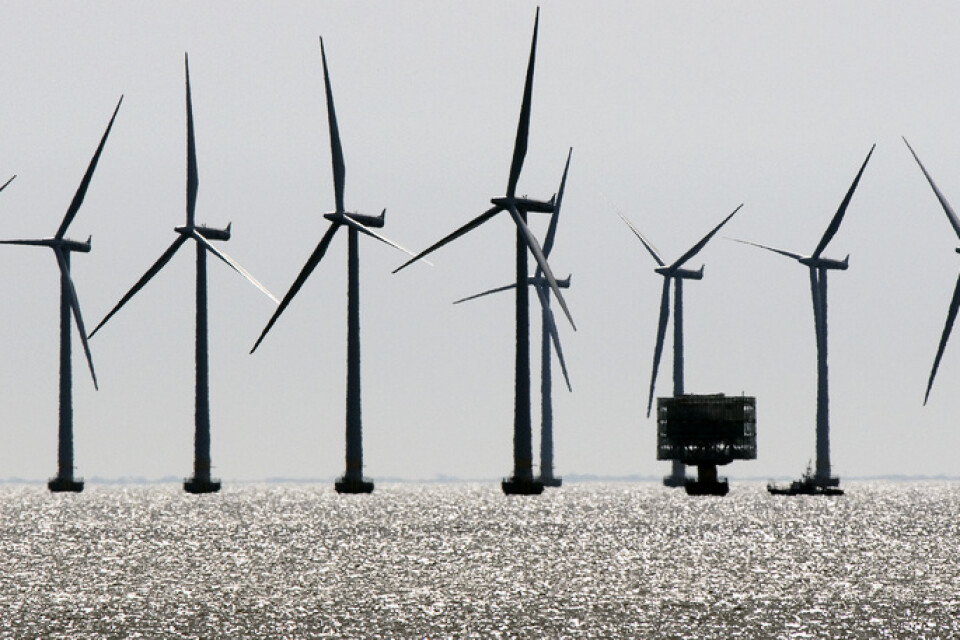 På bilden vindkraftspark i Öresund. Arkivbild.