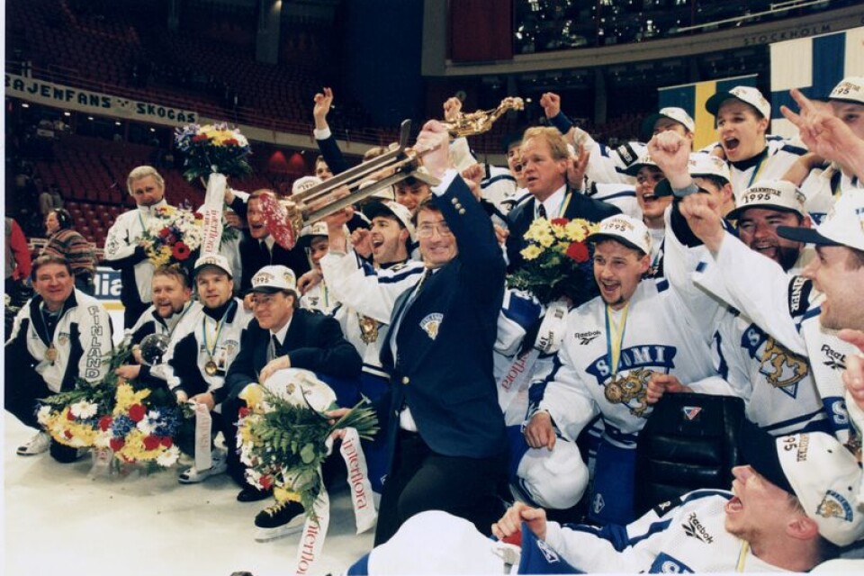 En av de största triumferna i finsk idrott var det första VM-guldet i hockey 1995.
