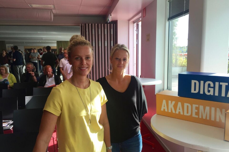 Deltagare: Jennifer och Mia från Tingsryds autoverkstad. Foto: Emma Koivisto