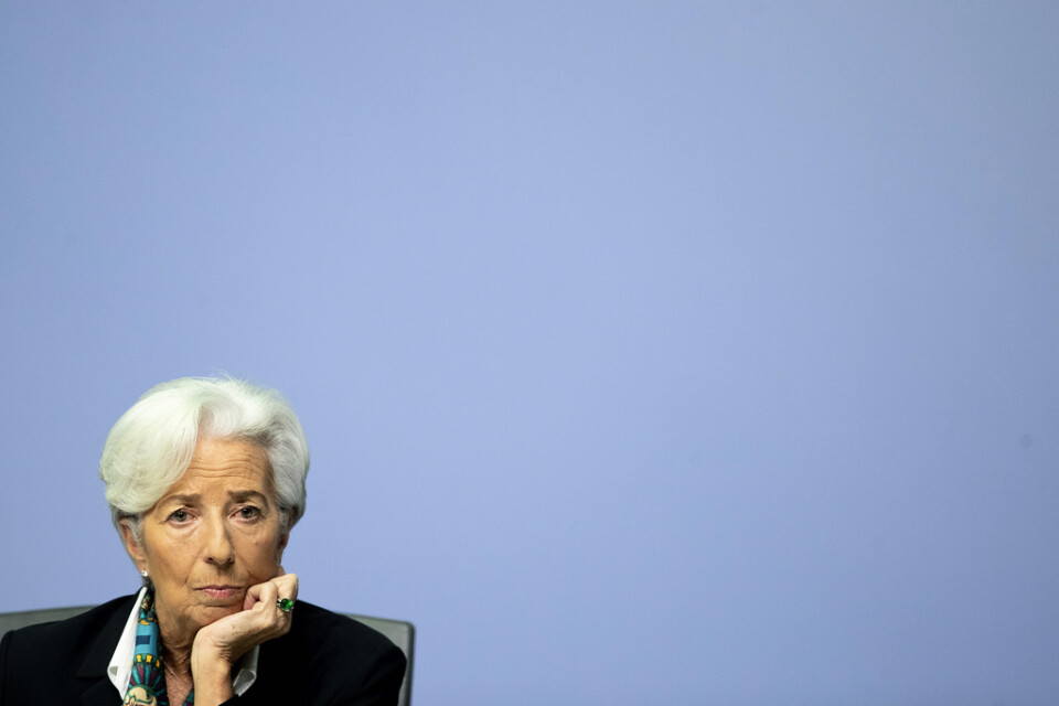 ECB-chefen Christine Lagarde lanserar en strategisk översyn. Arkivbild.