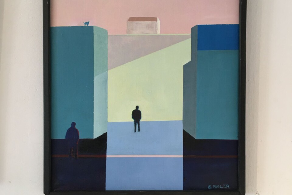 En del av Sven Paglers verk närmar sig surrealismen. Den här heter ”Gräns”.