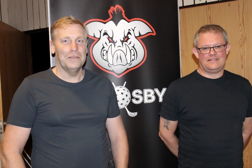 Nye tränaren Håkan Carlsson och lagledaren Joakim Pålsson.
Foto: ANDREAS ANDERSSON