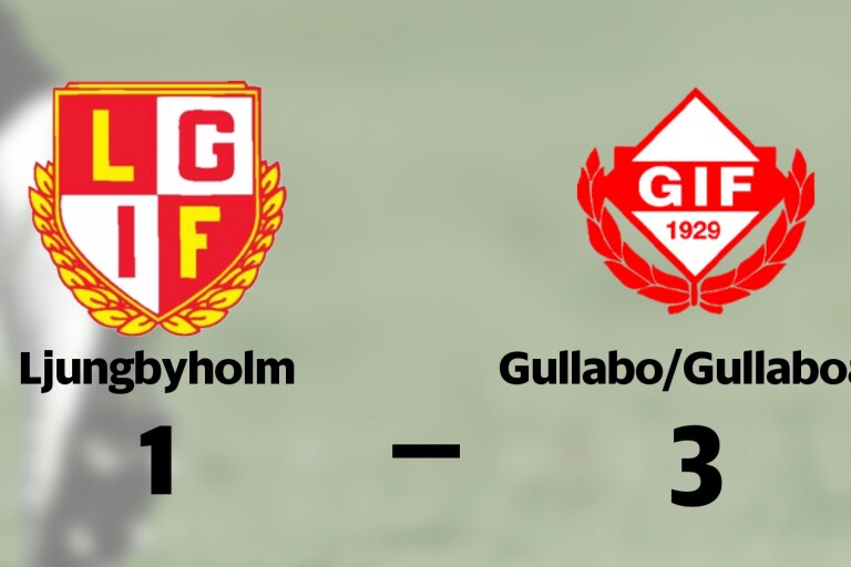 Gullabo/Gullaboås slog Ljungbyholm på bortaplan