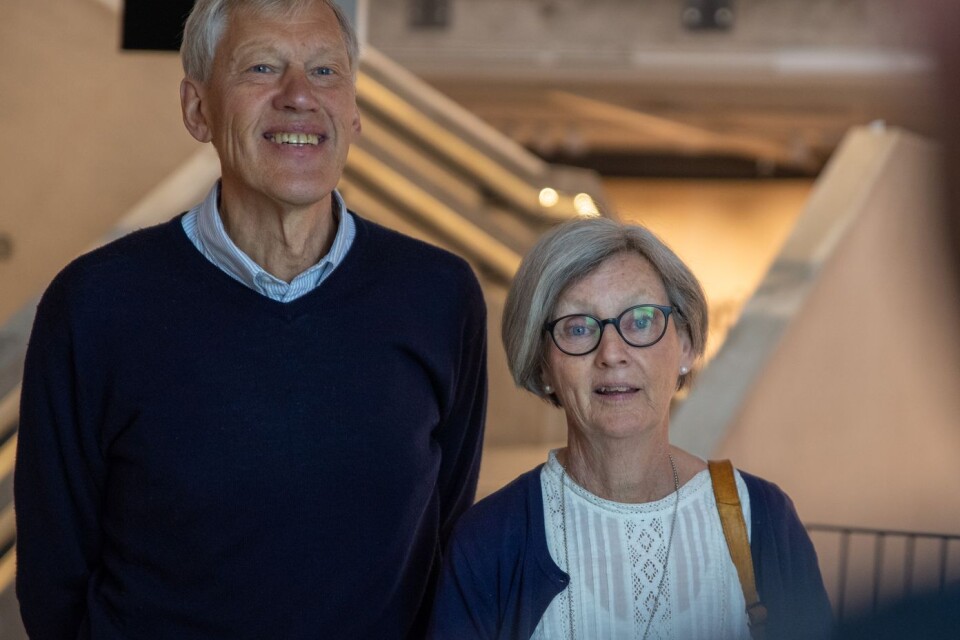 Besökarna Knut och Kerstin Lange är bosatta utanför Älmhult och har liksom många svenskar en särskild relation till IKEA.