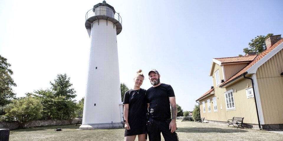 Joanna och Mick Daly driver numera Smygehuk fyr och vandrarhemmet Lighthouse Hostel (bilden från i somras).