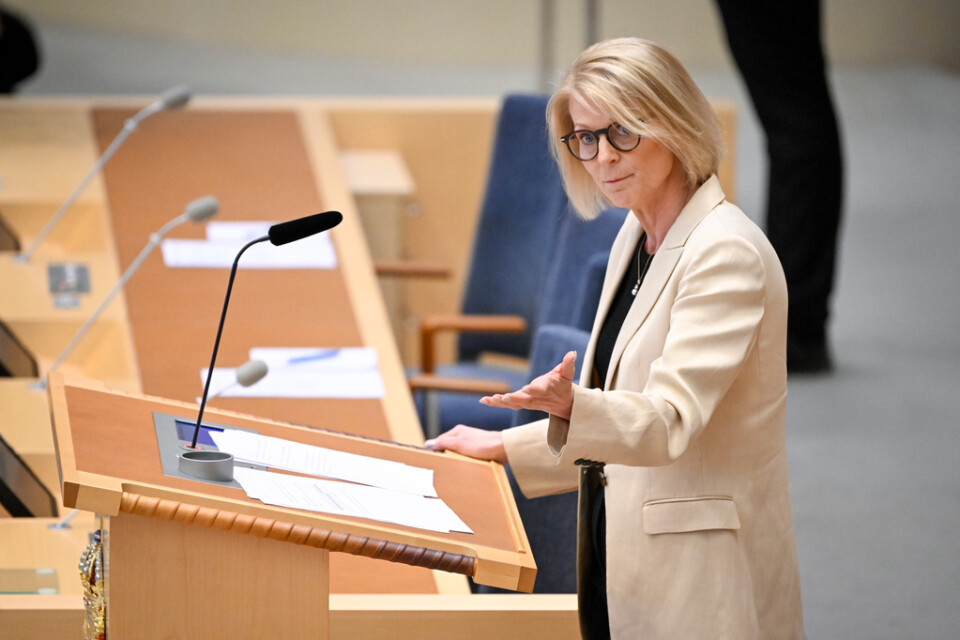 Finansminister Elisabeth Svantesson (M) beskriver det nya energipolitiska målet som "historiskt". Arkivbild.