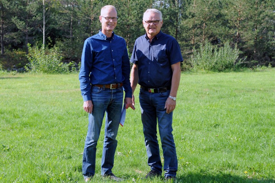 Sven Sunesson (C) och Bengt-Göran Birgersson (C). Närtrafik är en fråga som Centern drivit.