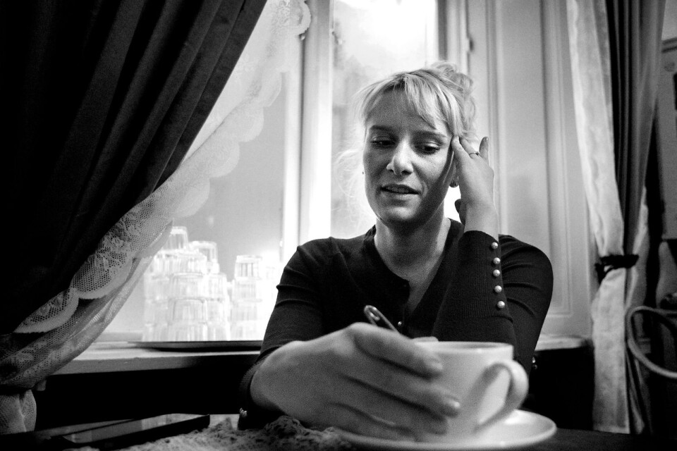 Isabelle Ståhl, nominerad till Borås Tidnings Debutantpris för romanen ”Just nu är jag här”.