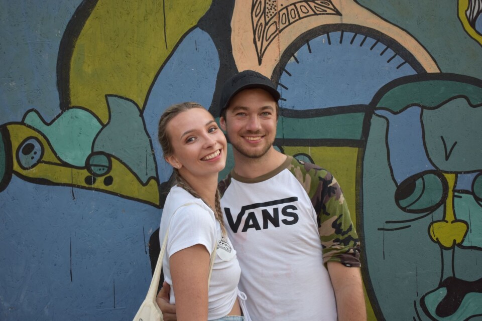 Emilia Noveblad och Jonathan Karbin var på Öland Roots.