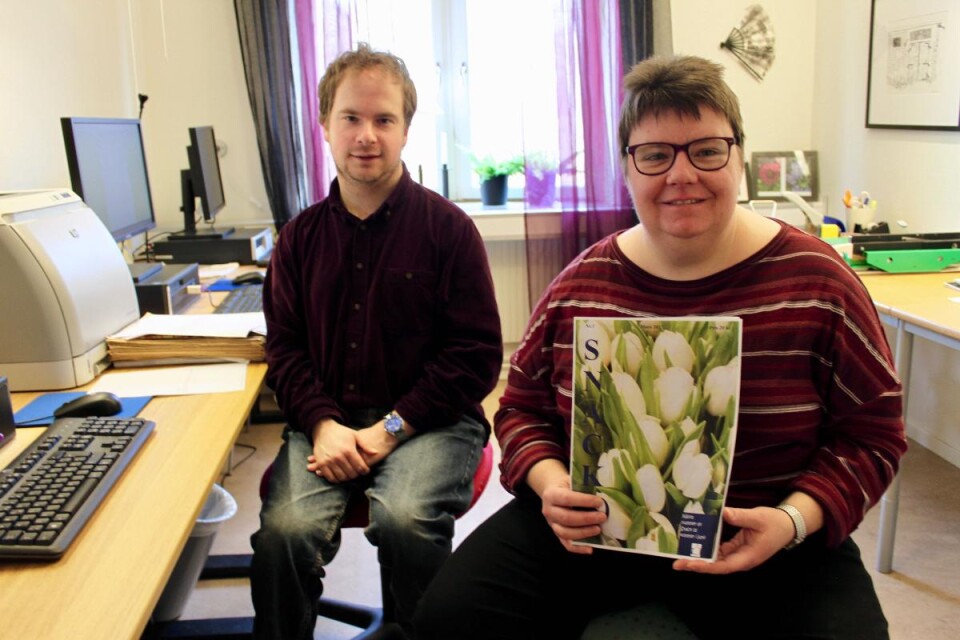 David Johansson och Carina Nilsson ger ut tidningen Snack(s).