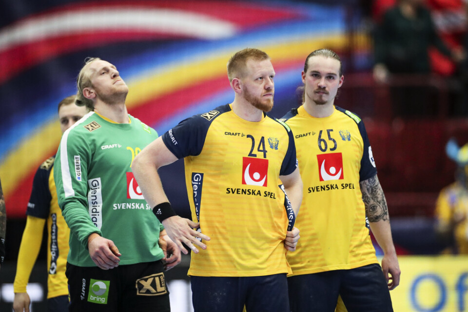 Mikael Appelgren, till vänster, hoppas att Sverige kan avsluta handbolls-EM snyggt.