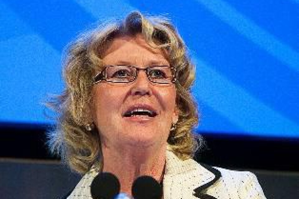 Ordföranden för Lärarnas Riksförbund, Metta Fjelkner, levererar välriktad kritik.