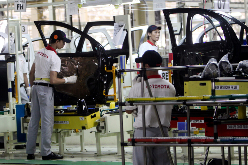 Biltillverkaren Toyota missar förväntningarna. Arkivbild.