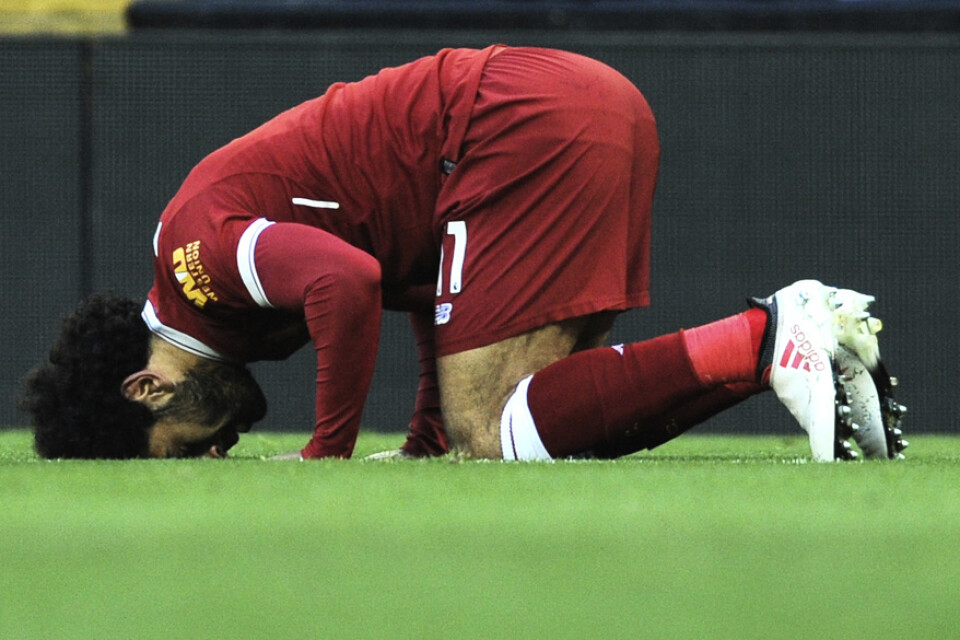 Liverpools egyptiske stjärna Mohammed Salah. Arkivbild.