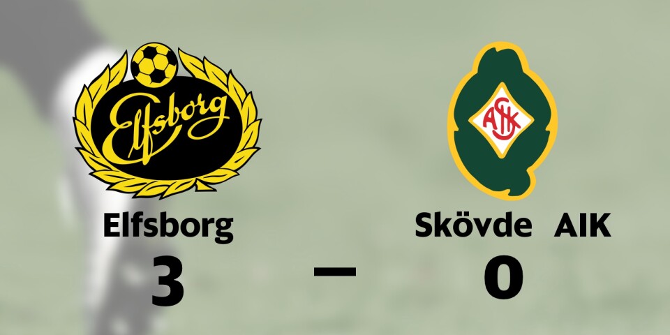 Seger för Elfsborg hemma mot Skövde AIK