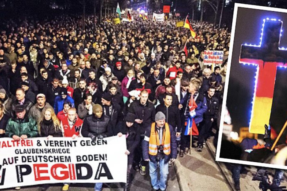 Varje måndag sedan den 20 oktober har Pegida arrangerat demonstrationer i Dresden i östra Tyskland. Deltagarantalet har stadigt stigit. Från 350 första gången till 25 000 i måndags.