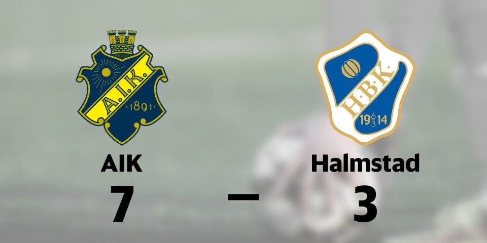 AIK vann mot Halmstad på hemmaplan