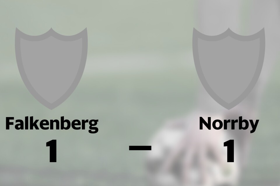 Oavgjort för Norrby borta mot Falkenberg