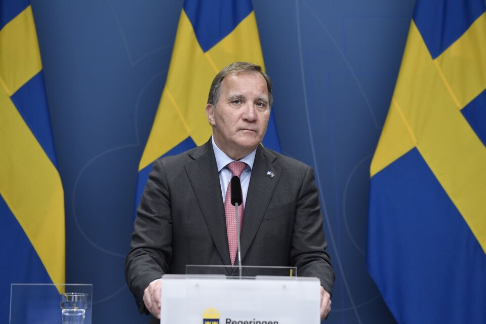Prime minister Stefan Lofvén (S) resigns. The announcement came at a press conference at Rosenbad in Stockholm .
