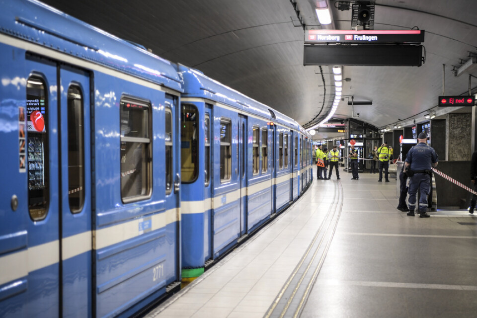 Stockholms tunnelbana drabbades av störningar. Arkivbild.