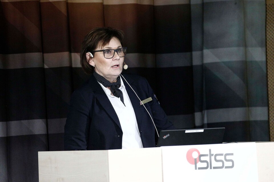 Jill Jingbrant, chef för Södra Älvsborgs räddningstjänstförbund, talade om räddningstjänstens framtida utmaningar på konferensen.