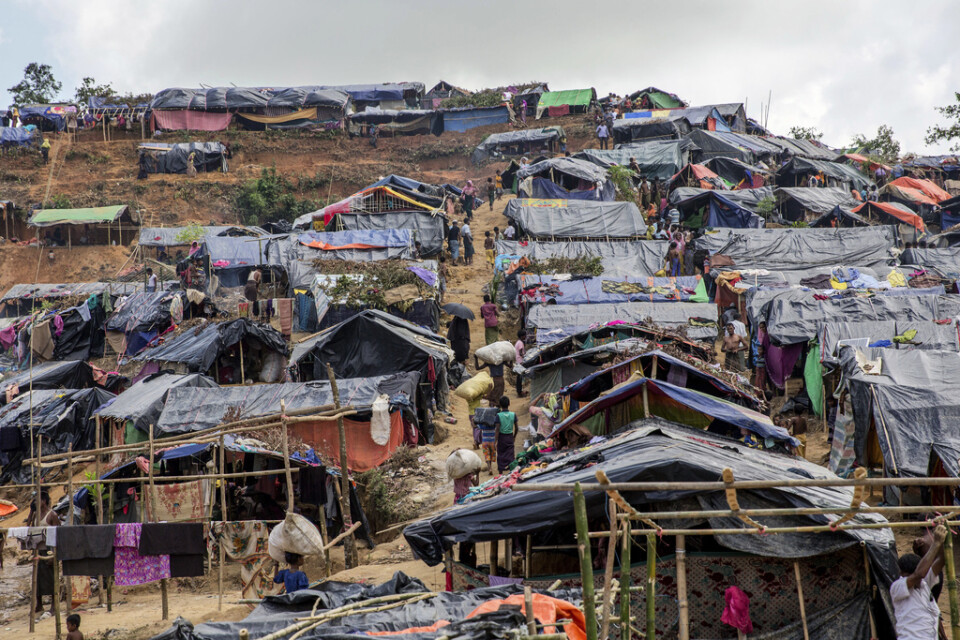 I distriktet Cox's Basar i Bangladesh bor runt en miljon rohingyer i överbefolkade flyktingläger. Där betraktas de som statslösa. Arkivbild.