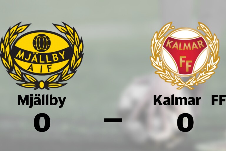 Oavgjort i toppmötet mellan Mjällby och Kalmar FF