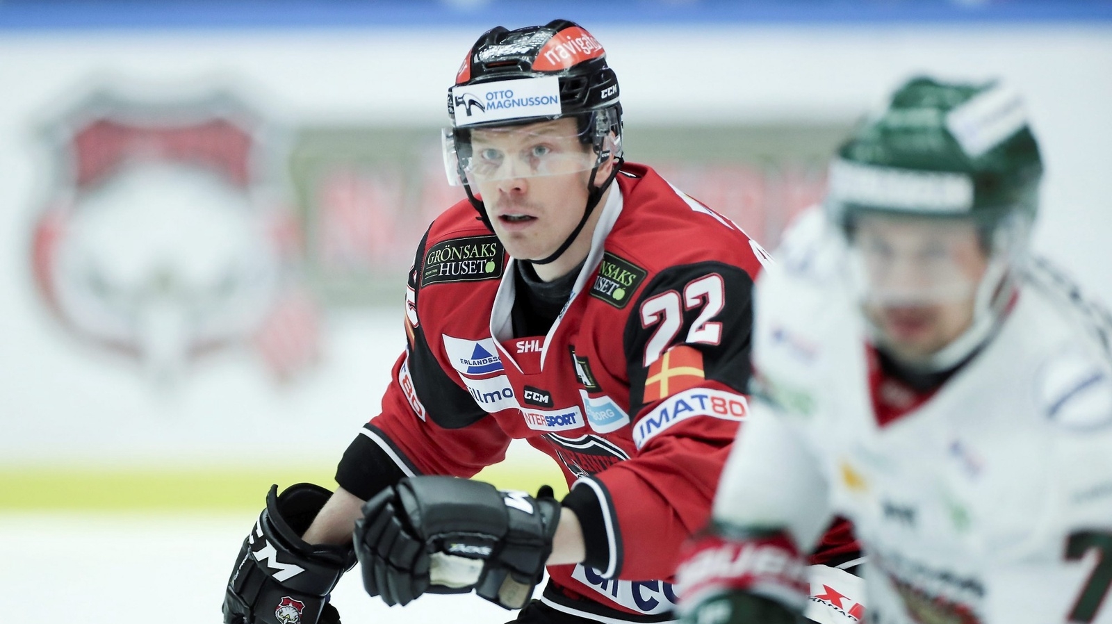 Lars Bryggman gjorde Redhawks första mål i SM-slutspelet. Foto: TT