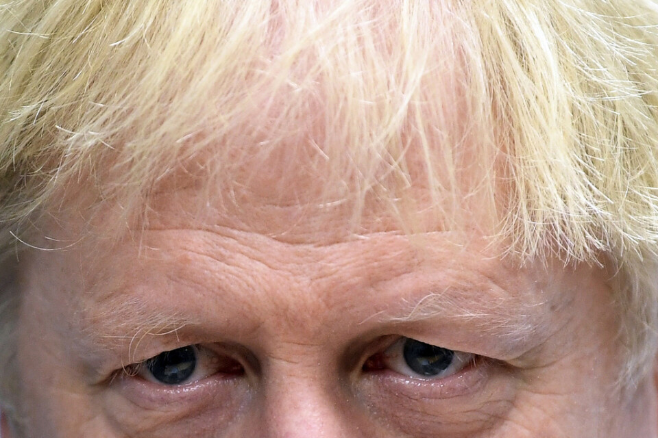 Den brittiske premiärministern Boris Johnson vill se ett nyval i december. Arkivbild.