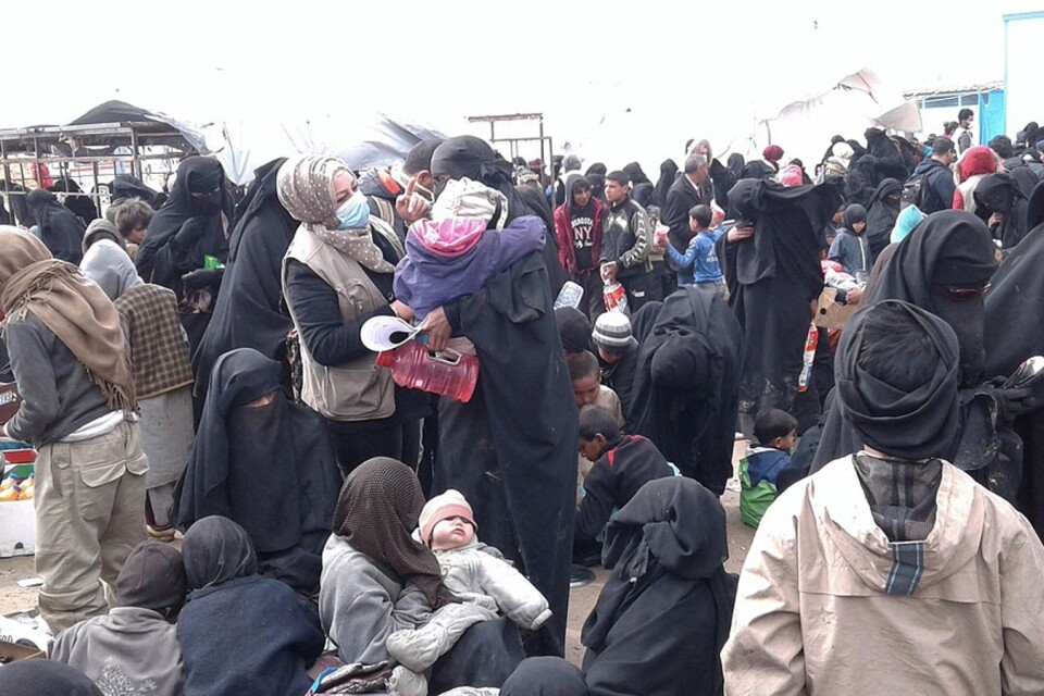 Bild från flyktinglägret al-Hol i nordöstra Syrien. Foto: International Rescue Committee/TT