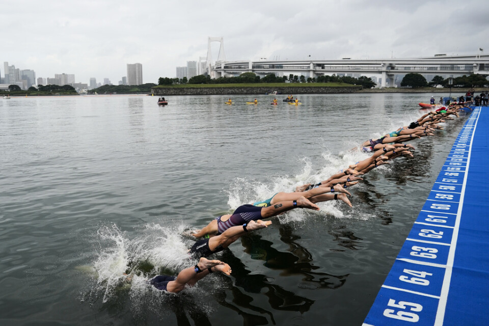 Vattnet är för varmt i Tokyobukten, där OS-tävlingarna i öppet vatten-simning ska avgöras, anser flera simmare och tränare. Arkivbild.