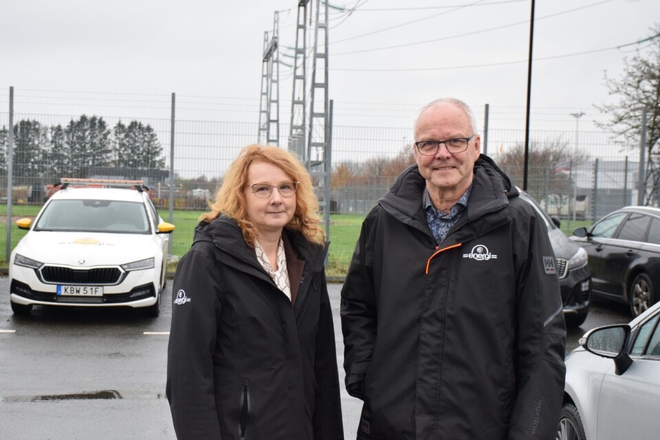 C4 Energi. Vd Kajsa Hedberg och Tommy Karlsson, tillförordnad chef affärsområde elnät.