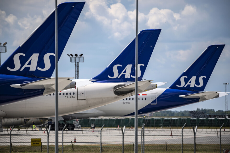 SAS tappade 86 procent av sina passagerare under juni. Arkivbild.