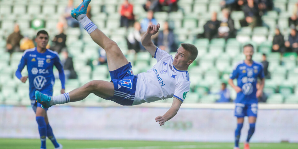 IFK Norrköpings Jacob Ortmark cykelsparkade in 2–0 borta mot Gif Sundsvall i allsvenskan.