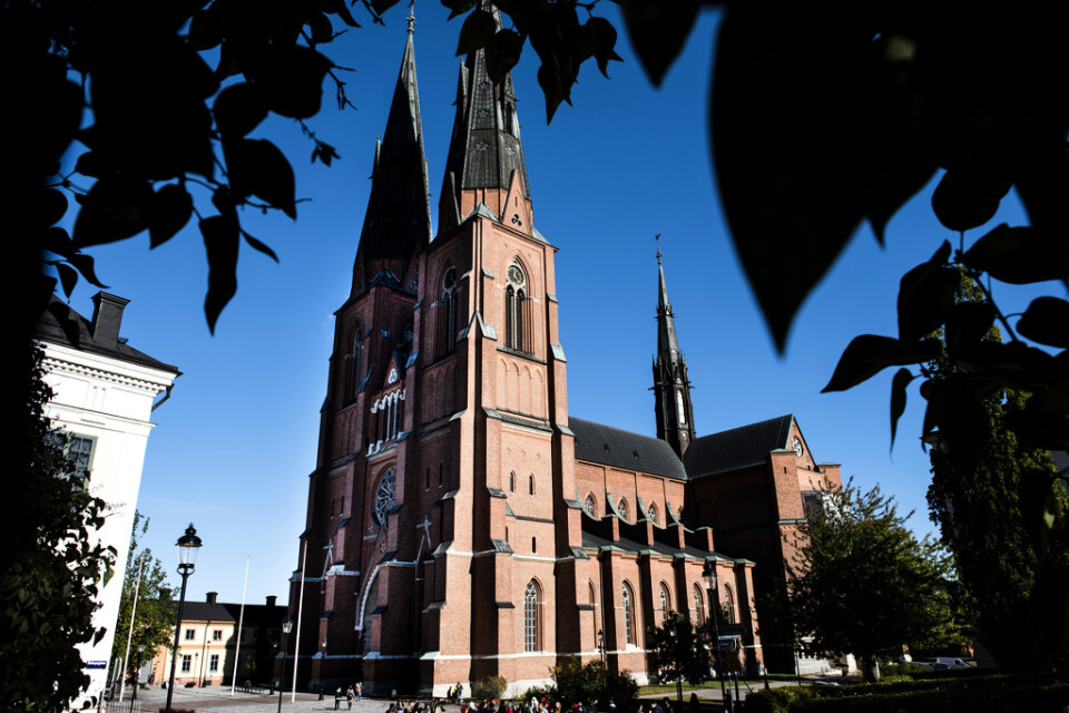 Den nya ärkebiskopen tas emot i en gudstjänst i Uppsala domkyrka den 4 december. Arkivbild.