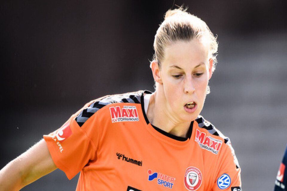 Kristianstads Amanda Edgren gjorde mål på Vittsjö. Arkivbild.