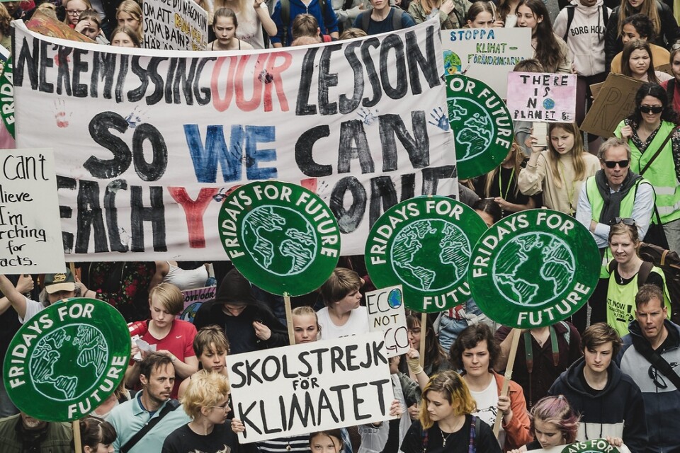 Klimatstrejk. Foto: Jana Eriksson