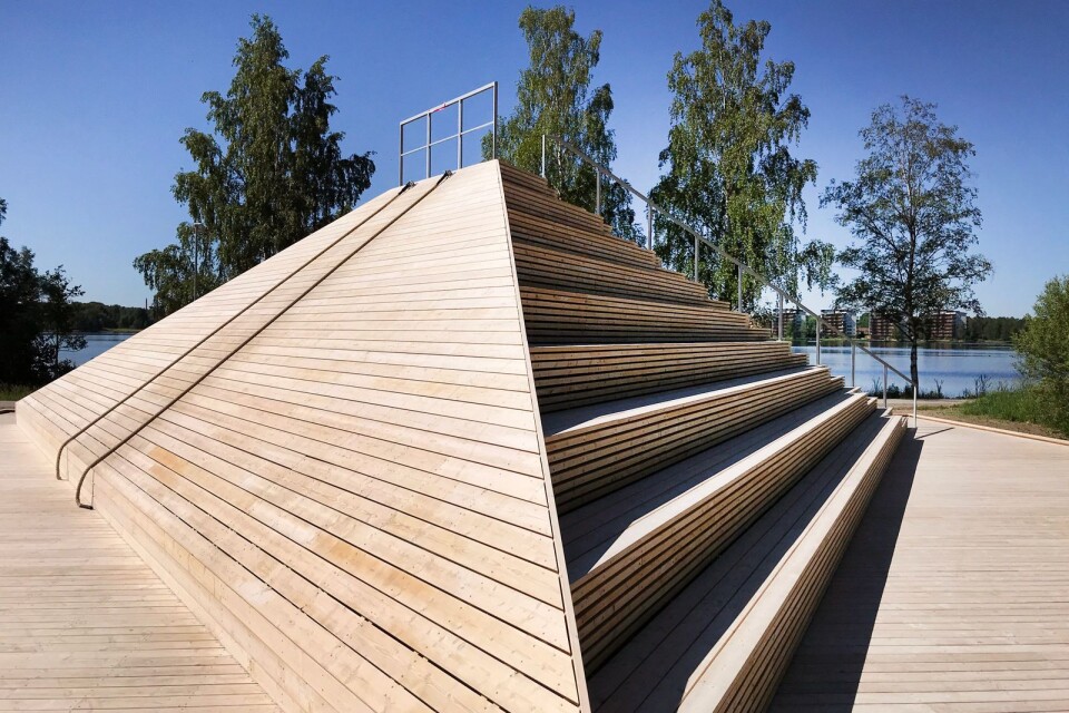 Tetraedern är Växjö kommuns nya träningsanläggning vid Trummen.