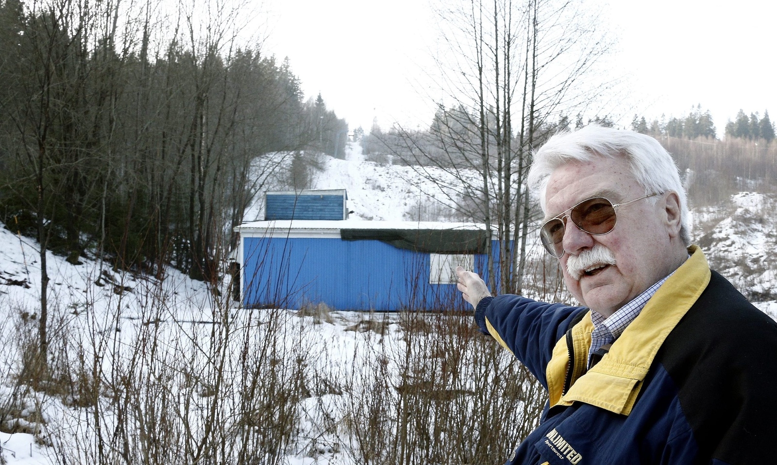 Anders Blixt var mannen som drev på bygget av liften och plastbacken i Björbobacken. IFK Borås, Backhoppning.