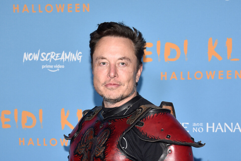 Teslas vd Elon Musk på Halloween. Arkivbild.