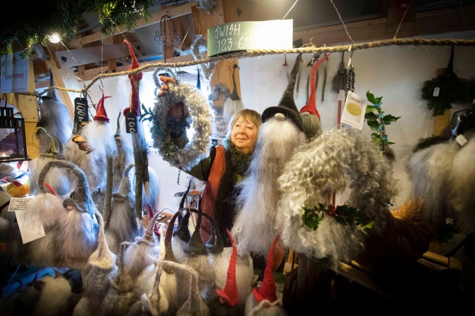 Julmarknaden i Slottslängorna lockade 4 441 besökare och befarade köproblem lyste med sin frånvaro.