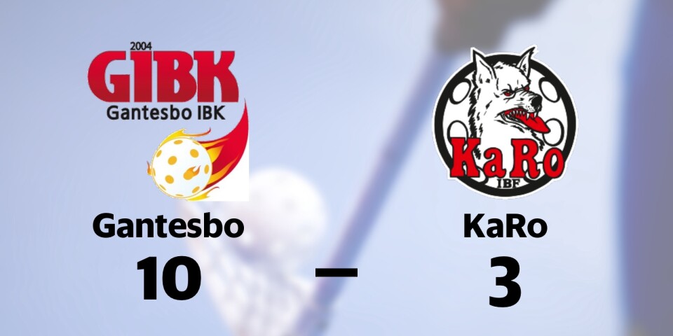 Gantesbo IBK vann mot KaRo IBF
