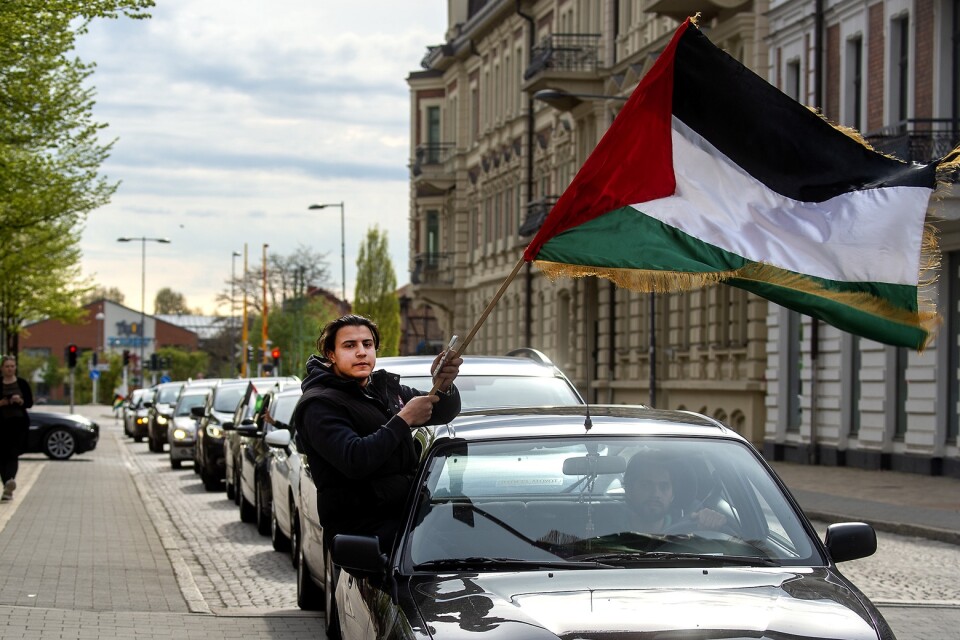 Palestina manifestation I Kristianstad.