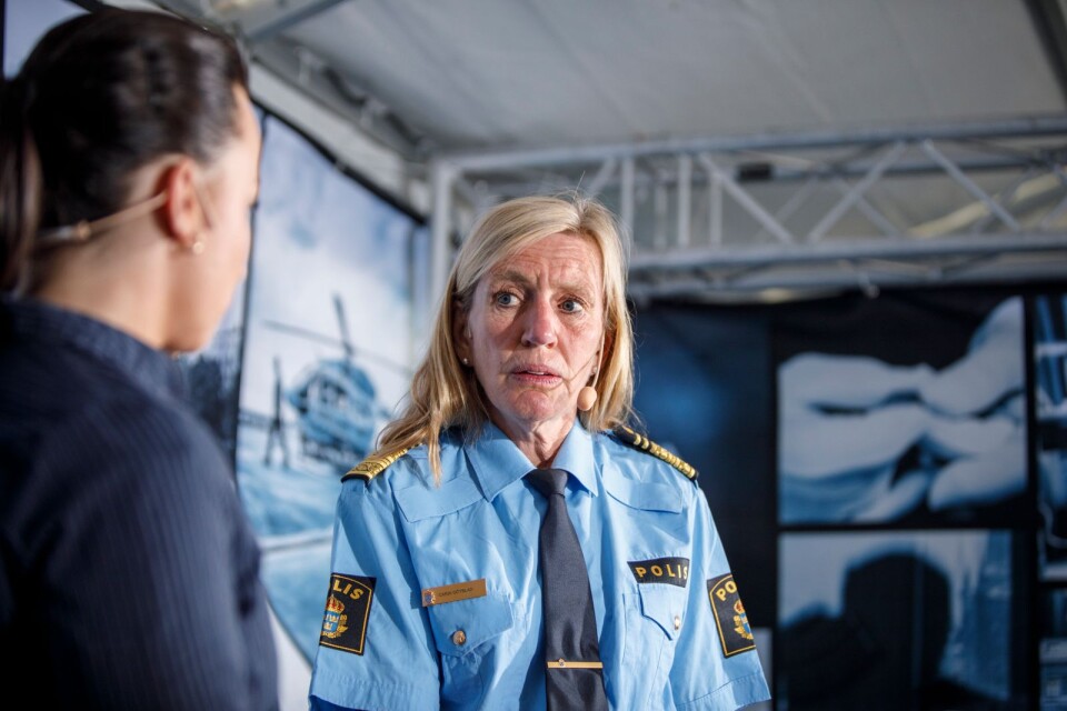 Carin Götblad, polischef för region Mitt larmar om stort antal barnrån.