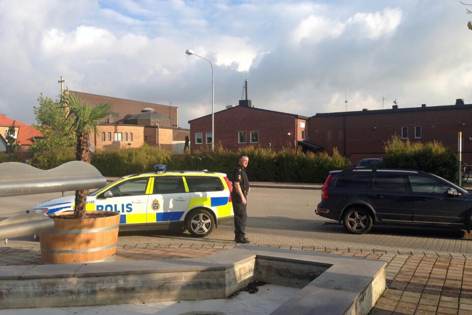 Stefan Pålsson var bland de poliser som på morgonen sökte efter den misstänkte vid Övre. Foto: Louise Cronholm Löfgren