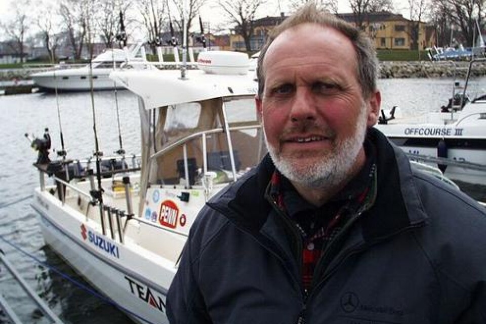 "Jag får jättebra service i hamnen", säger den danske trollingfiskaren Bjarne Sterup-Hansen. bild: Pontus persson