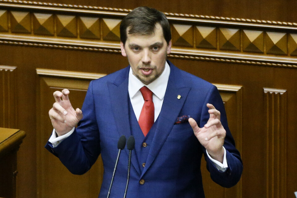 Oleksyj Hontjaruk i parlamentet i Kiev i augusti förra året.
