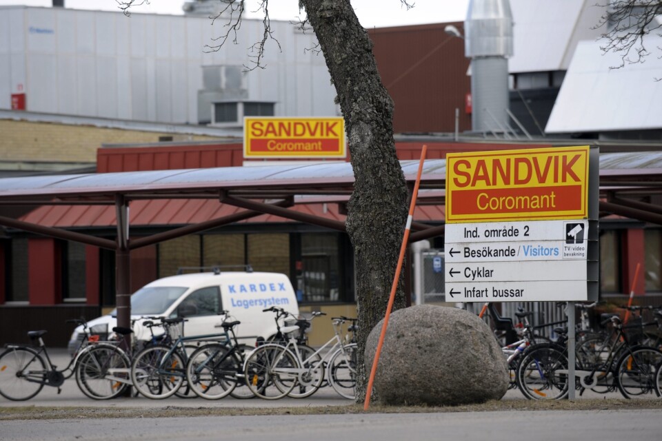 Två personer har hittats avlidna i en tank på Sandviks anläggning i Gimo. Arkivbild.