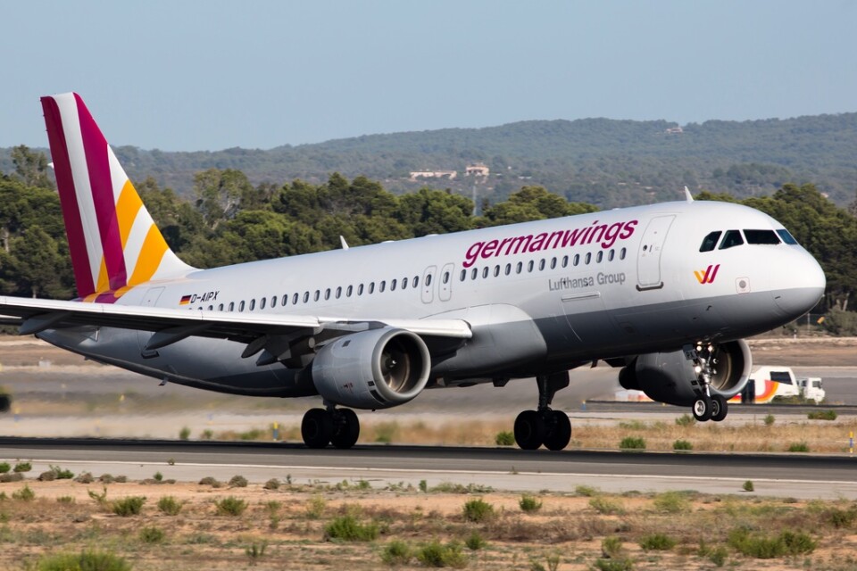 Kabinpersonal på fyra dotterbolag till Lufthansa – Eurowings, Germanwings, Sunexpress och Cityline – strejkade på söndagen. Arkivbild.